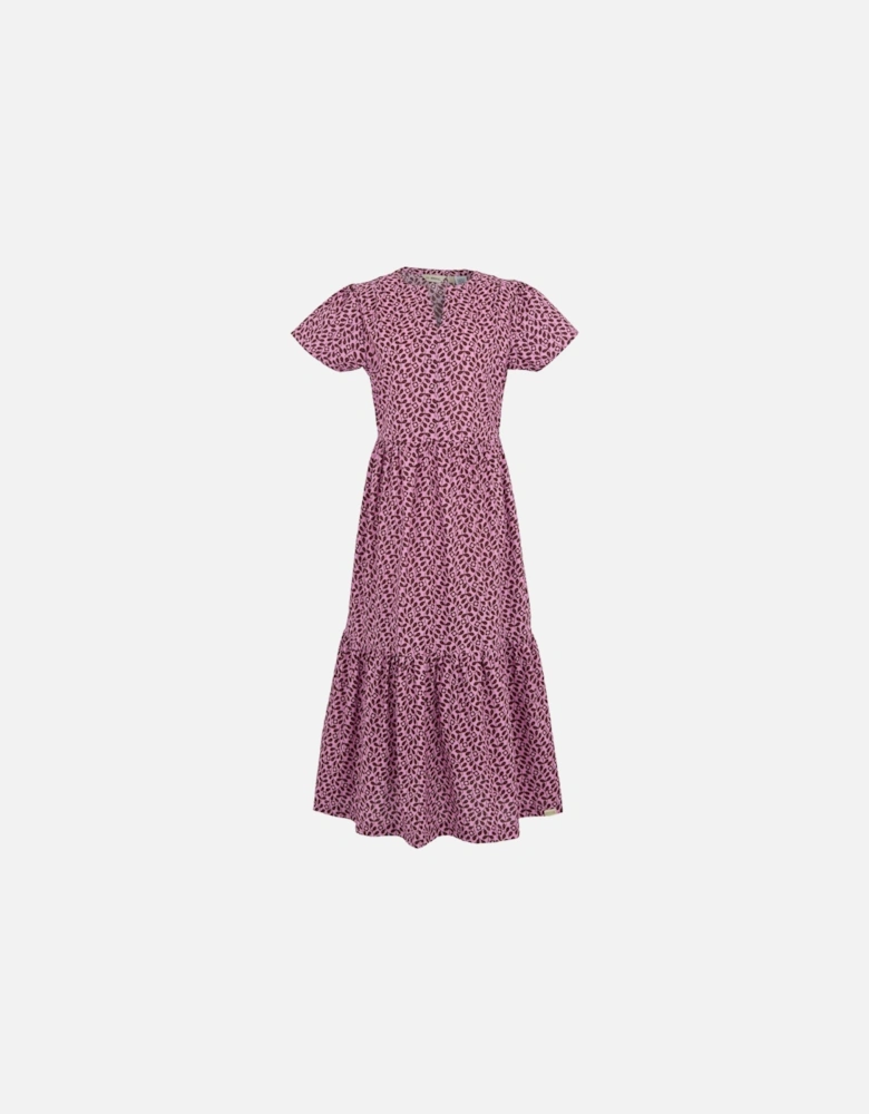 Womens/Ladies Orla Kiely Jasmine Flower Tiered Midi Dress