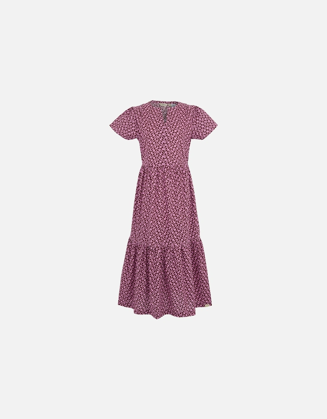 Womens/Ladies Orla Kiely Jasmine Flower Tiered Midi Dress