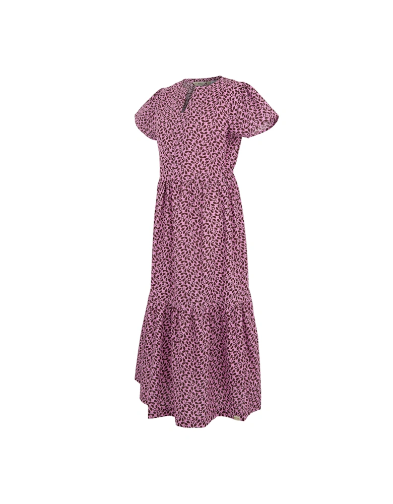 Womens/Ladies Orla Kiely Jasmine Flower Tiered Midi Dress