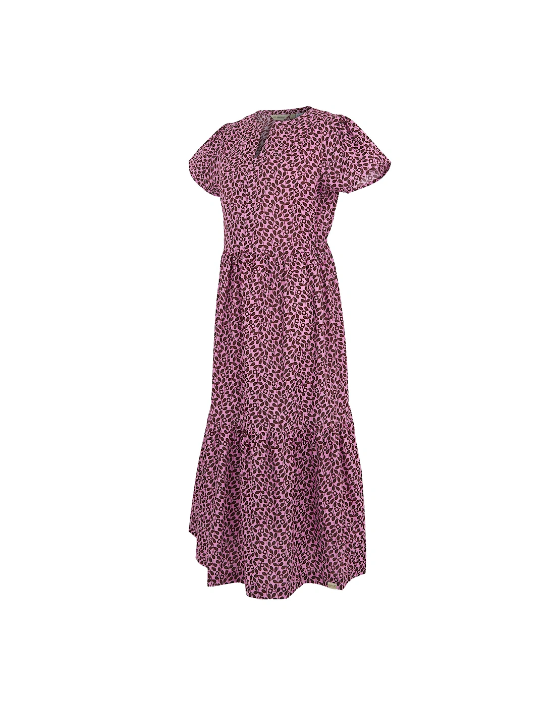 Womens/Ladies Orla Kiely Jasmine Flower Tiered Midi Dress