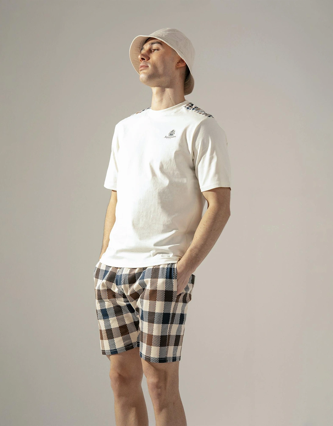 Club Check Details T-Shirt