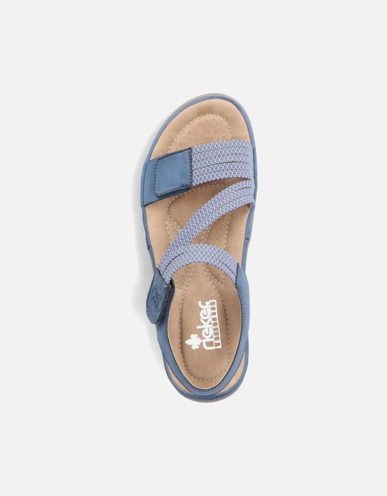 Ladies sandals 64870-14 in Jeans