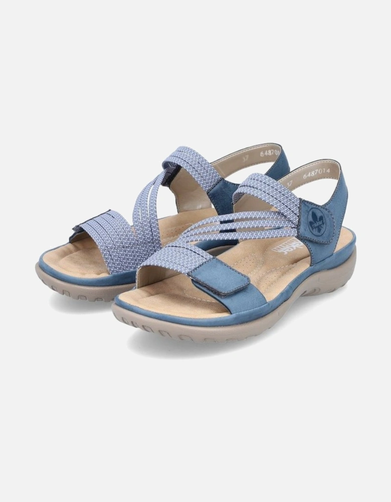 Ladies sandals 64870-14 in Jeans