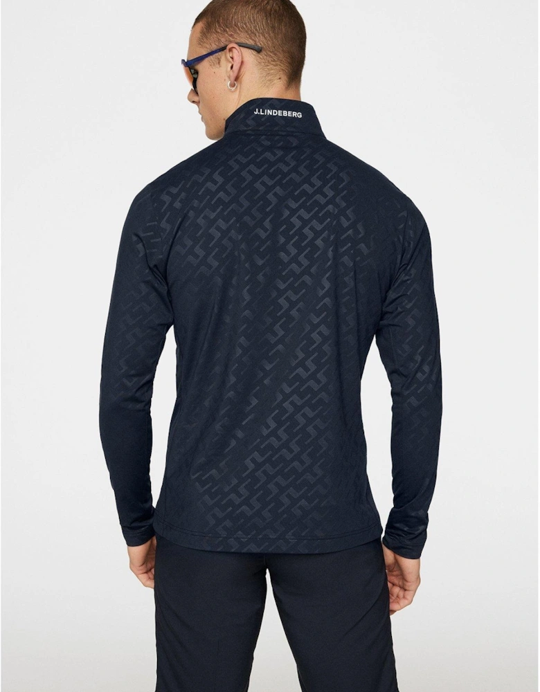 Mens Golf Luke Deboss Mid Layer - Navy