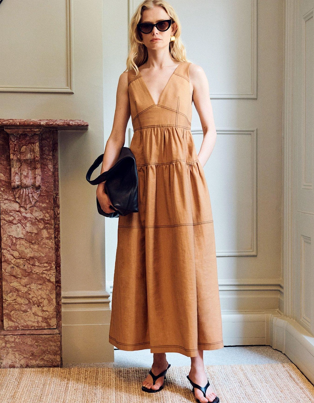 Polly Polly Sundress - Brown, 2 of 1