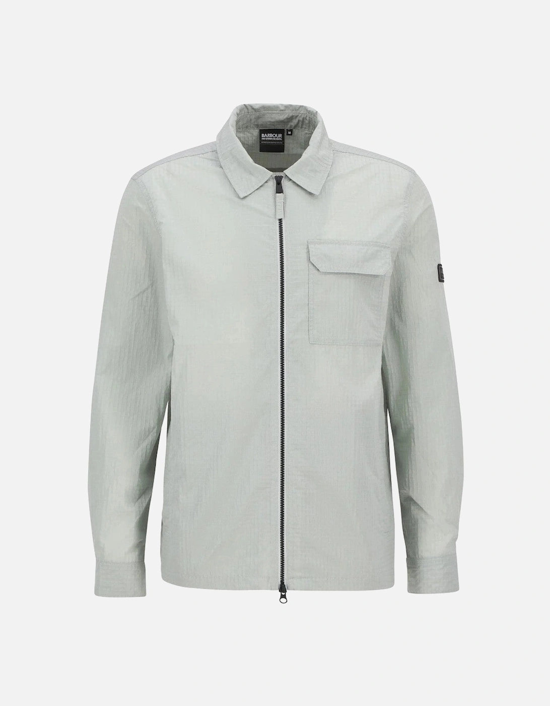 Men's Barbour International Rosso Ripstop Overshirt GY33 Mineral Grey - Size: 38/Regular