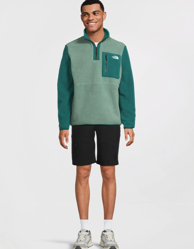Men's Yumiori Quarter Zip Fleece - Green