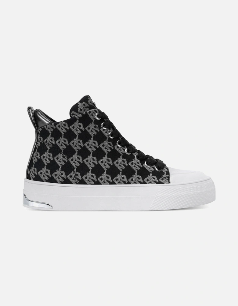 Yaser Lace Up Mid Sneakers - Black