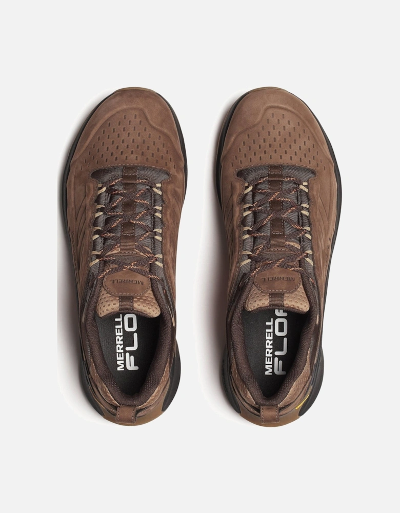 Mens Moab Speed Leather Waterproof Hiking Shoes - Brown