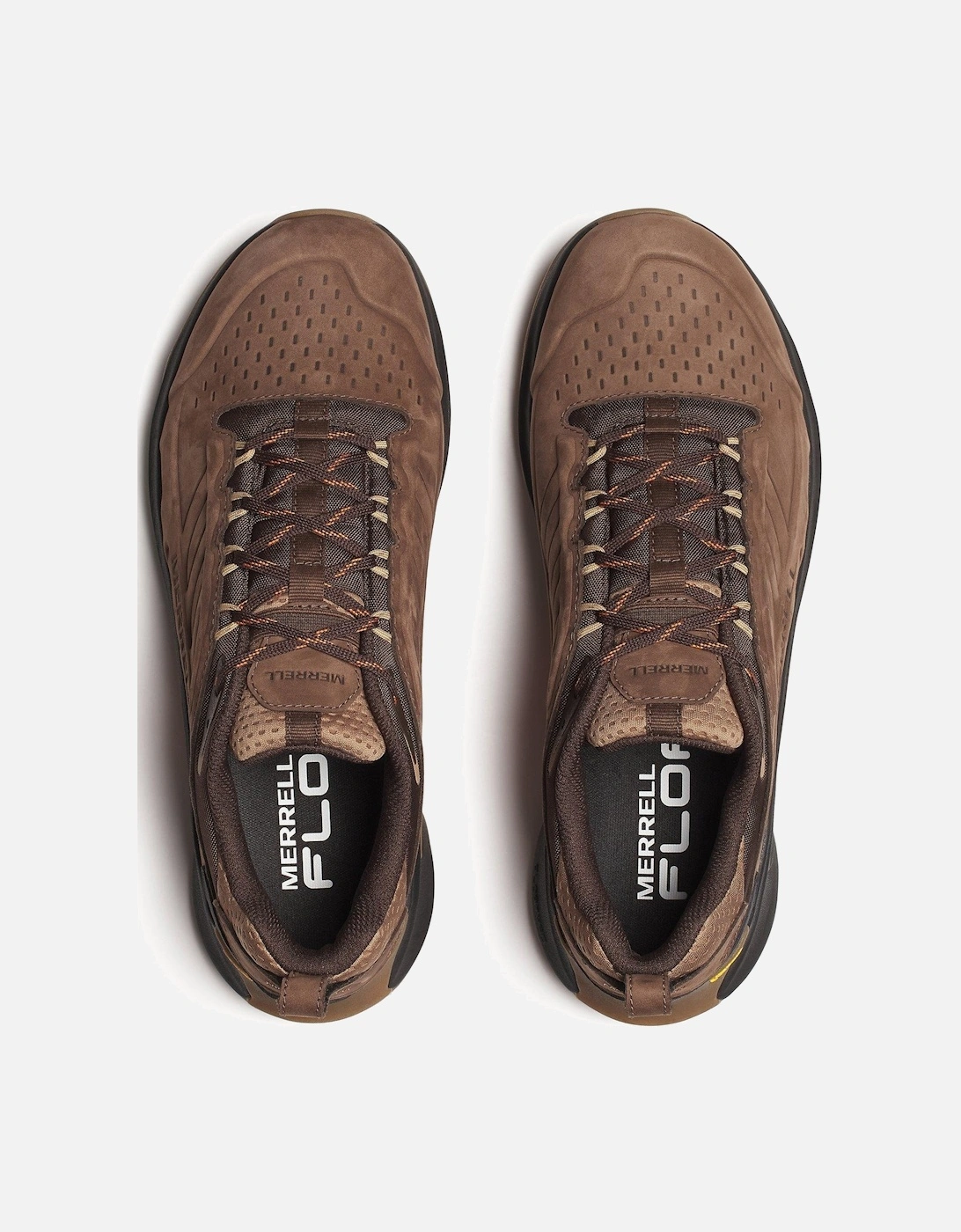 Mens Moab Speed Leather Waterproof Hiking Shoes - Brown