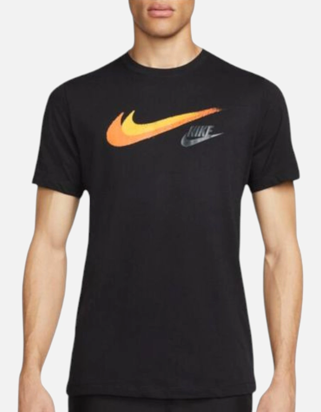 Mens Signature Tick Logo Short Sleeve Crew Neck Casual Tee