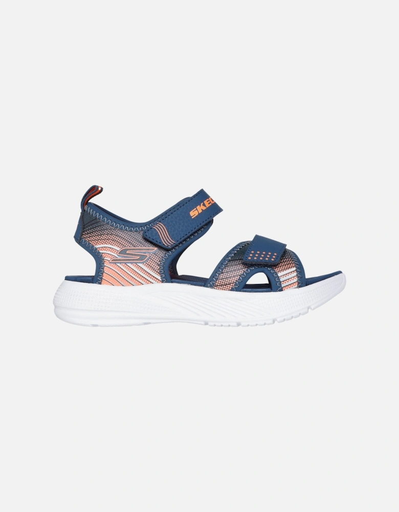 MICROSPEC - SPLASH Boys Sandals Navy/Orange
