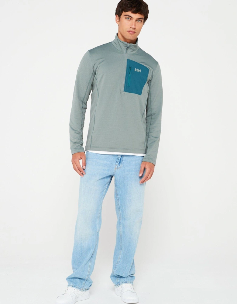 Mens Versalite 1/2 Zip Fleece - Green