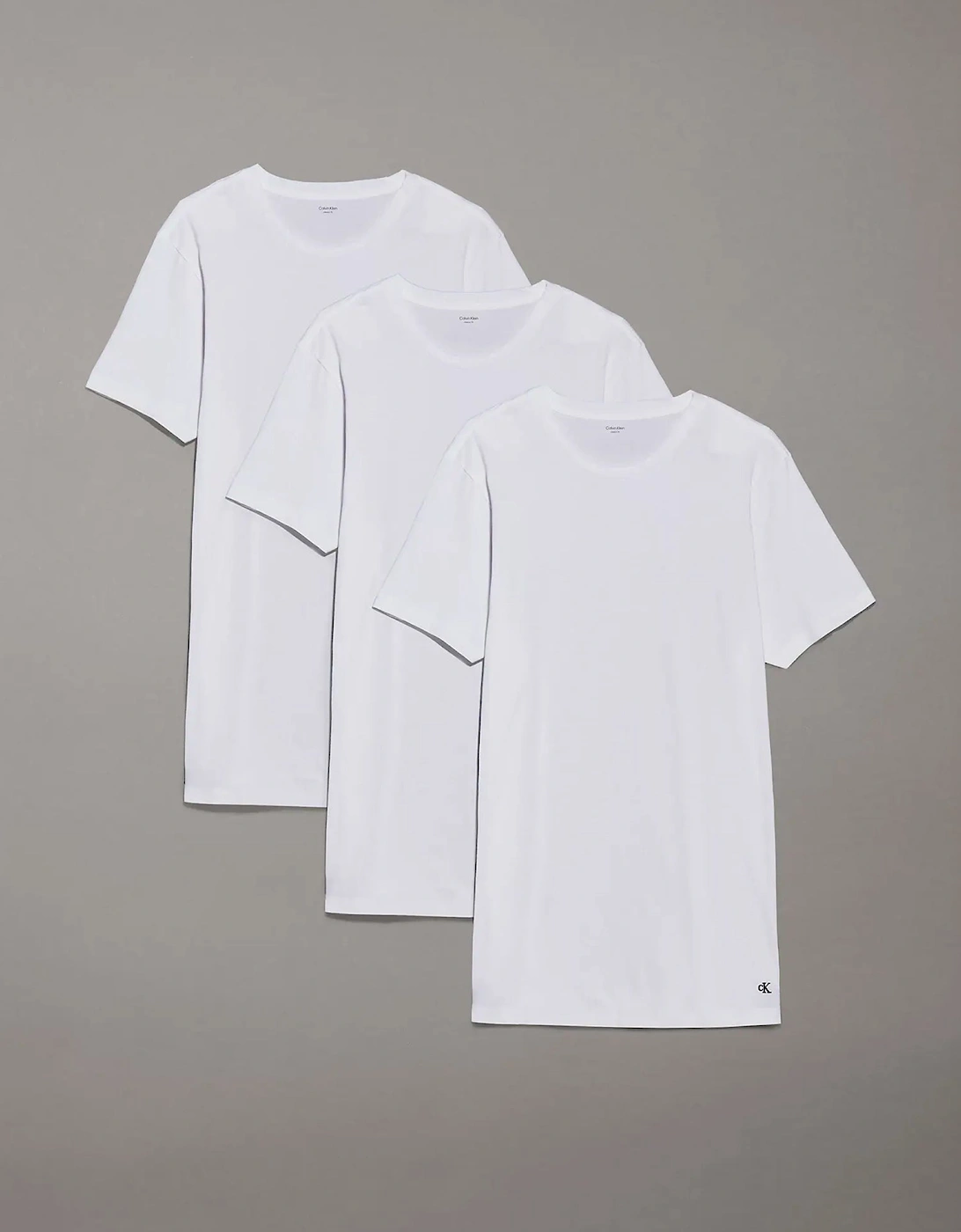 Calvin Klein Men's White 100% Cotton 3 Pack T-Shirts Large