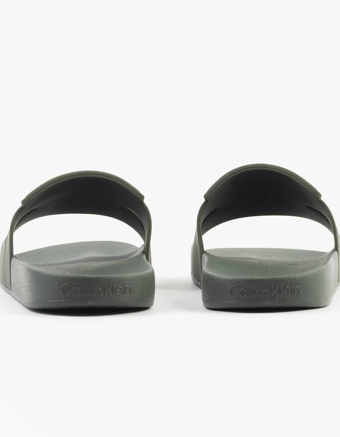 POOL SLIDE DOUBLE T Mens Sliders Dark Olive