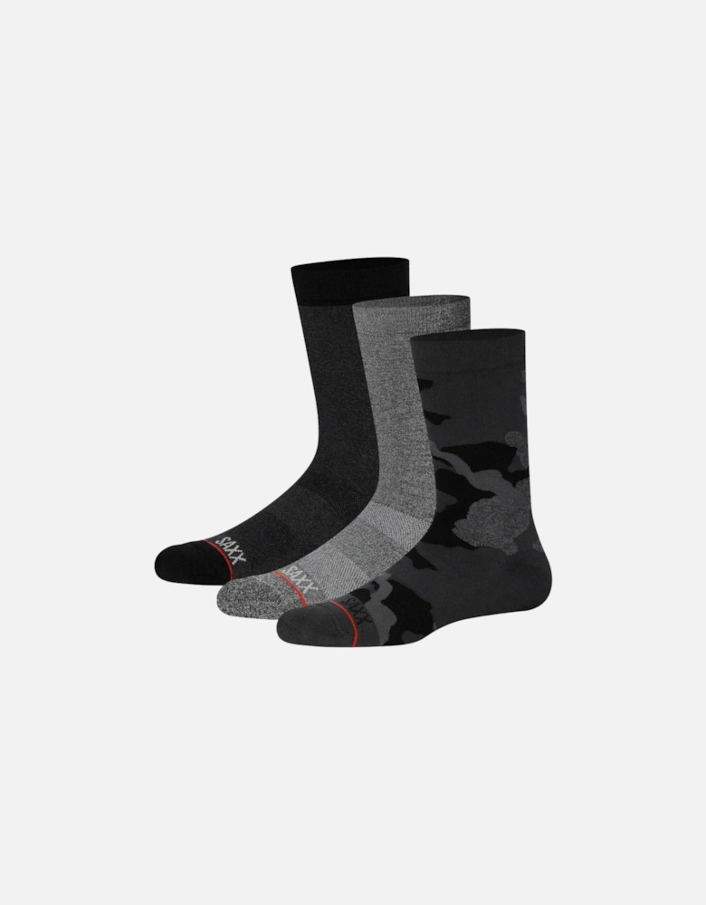 Mens Whole Package Crew 3 Pack Crew Socks