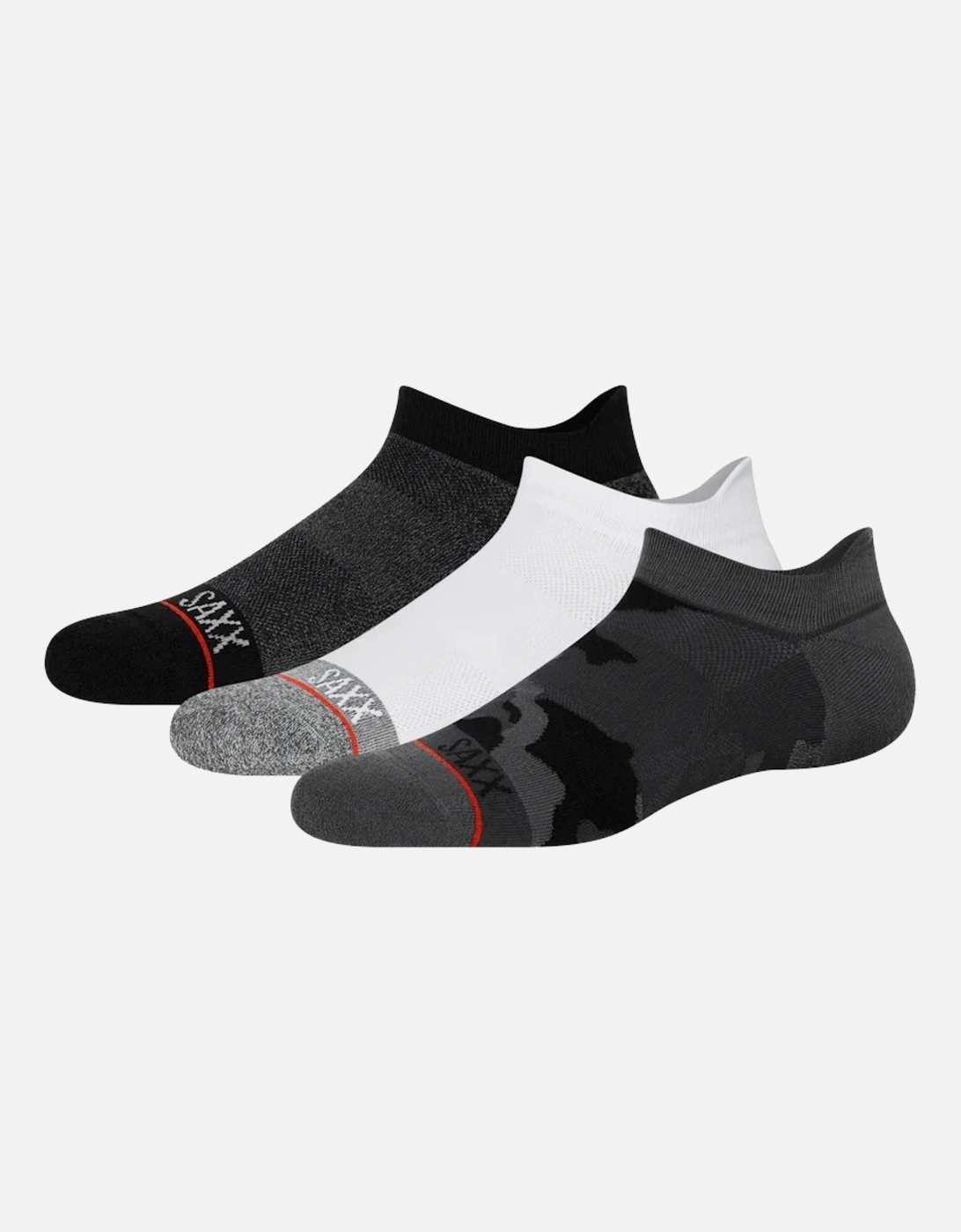 Mens Whole Package Low 3 Pack Ankle Socks, 2 of 1