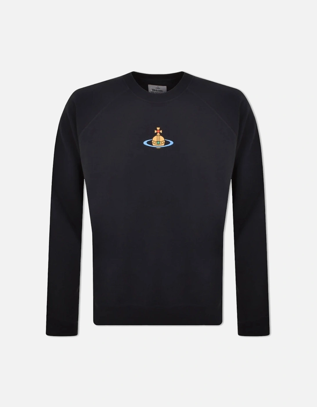 Men's Navy Centre Orb Raglan Sweatshirt, 5 of 4