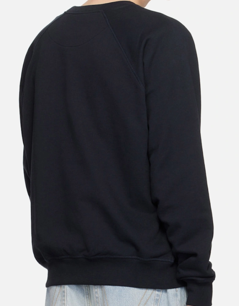 Men's Navy Centre Orb Raglan Sweatshirt