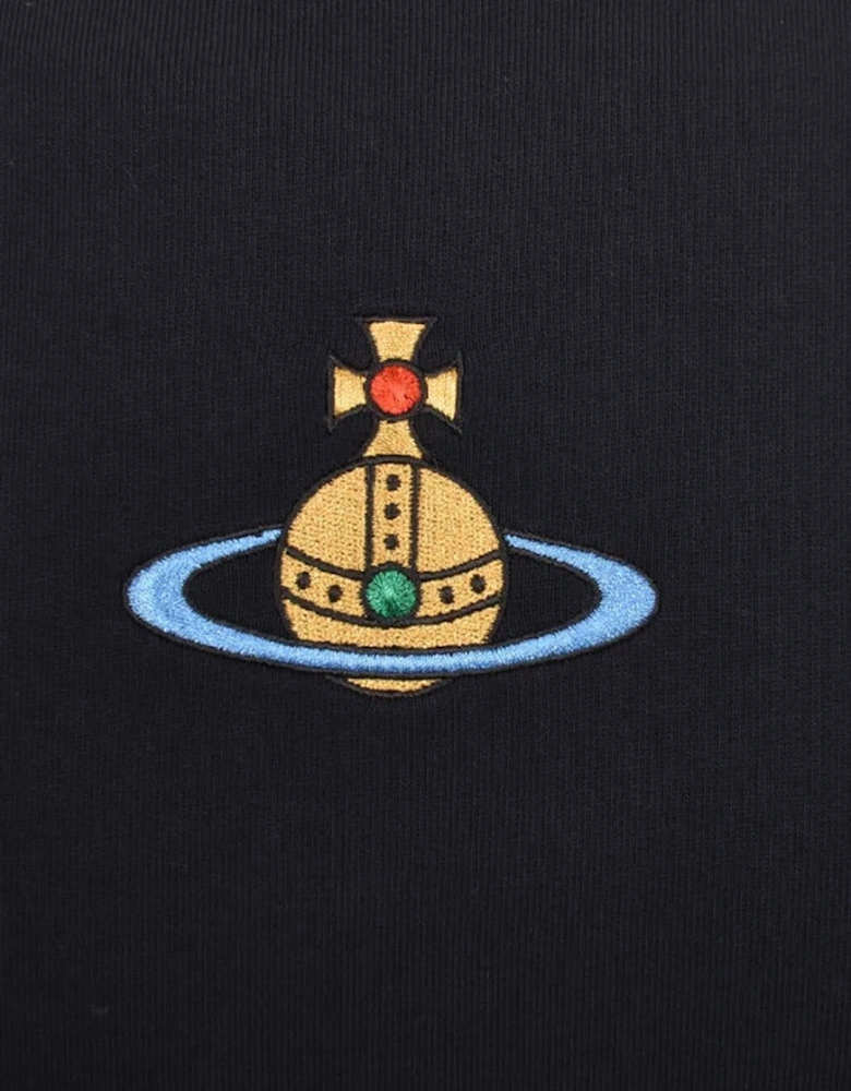 Men's Navy Centre Orb Raglan Sweatshirt