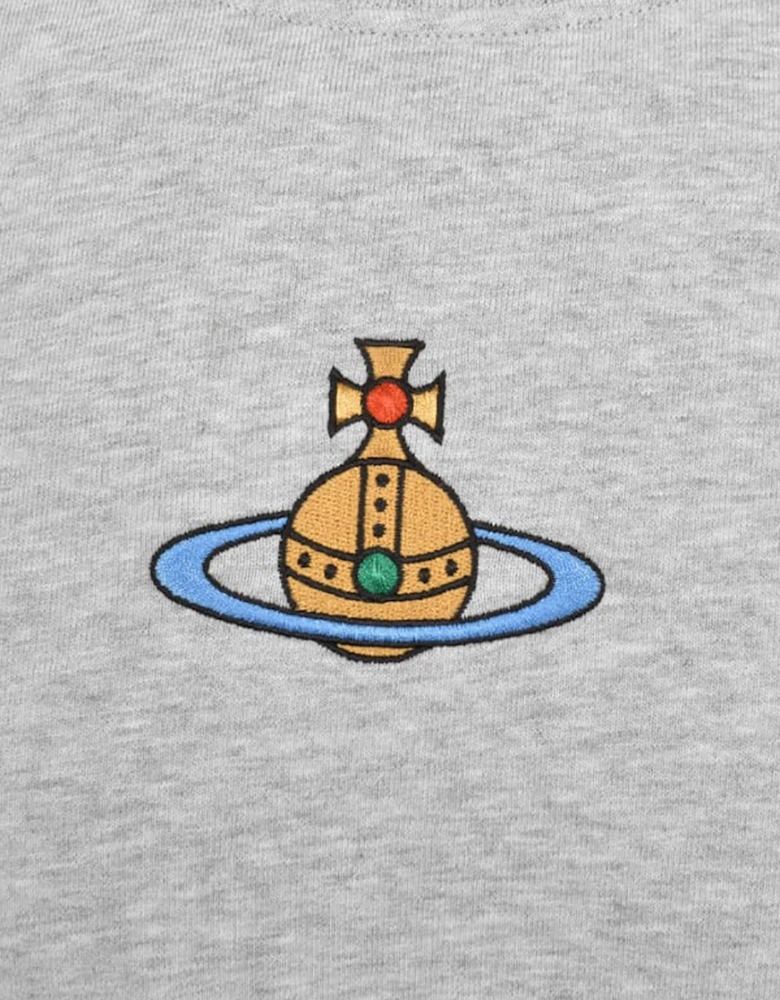 Men's Grey Centre Orb Raglan Sweatshirt