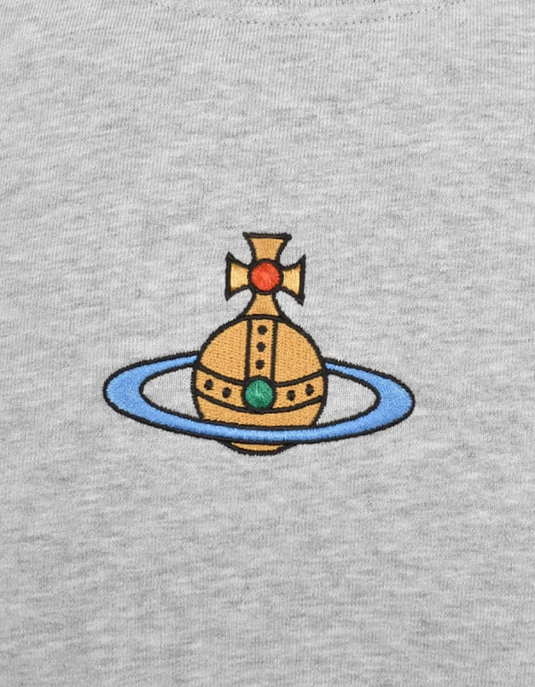 Men's Grey Centre Orb Raglan Sweatshirt