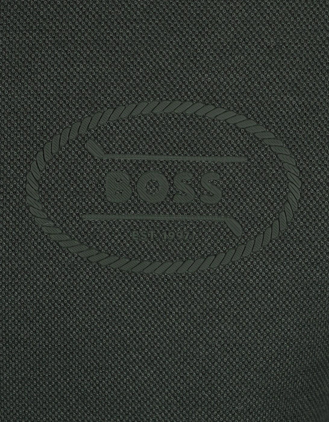 Boss Green Seth Heritage Full Zip Knitwear Open Green