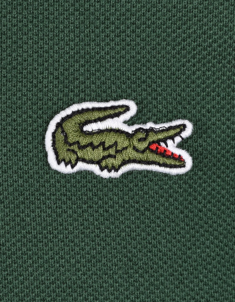 Tipped Collar Polo Green