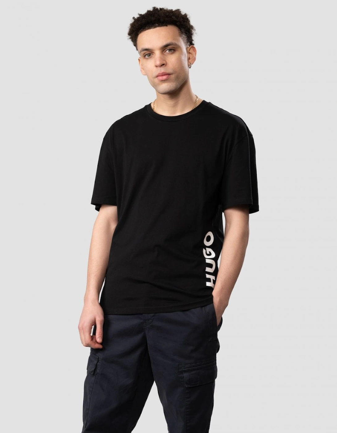 HUGO Mens RN Relaxed T-Shirt, 6 of 5