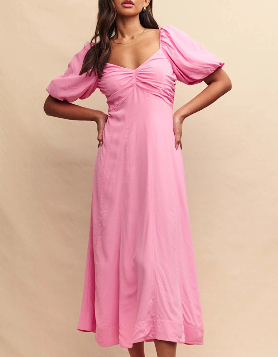 Nobody's Child Women's Peony Midaxi Dress - Pink - Size: 8