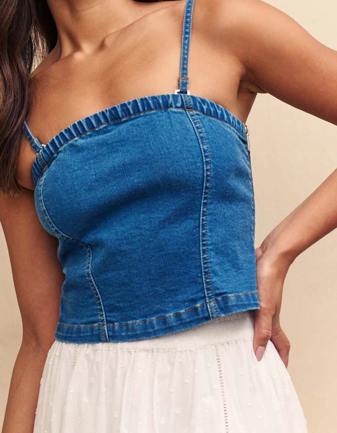 Brompton Denim Bandeau Top, 5 of 4