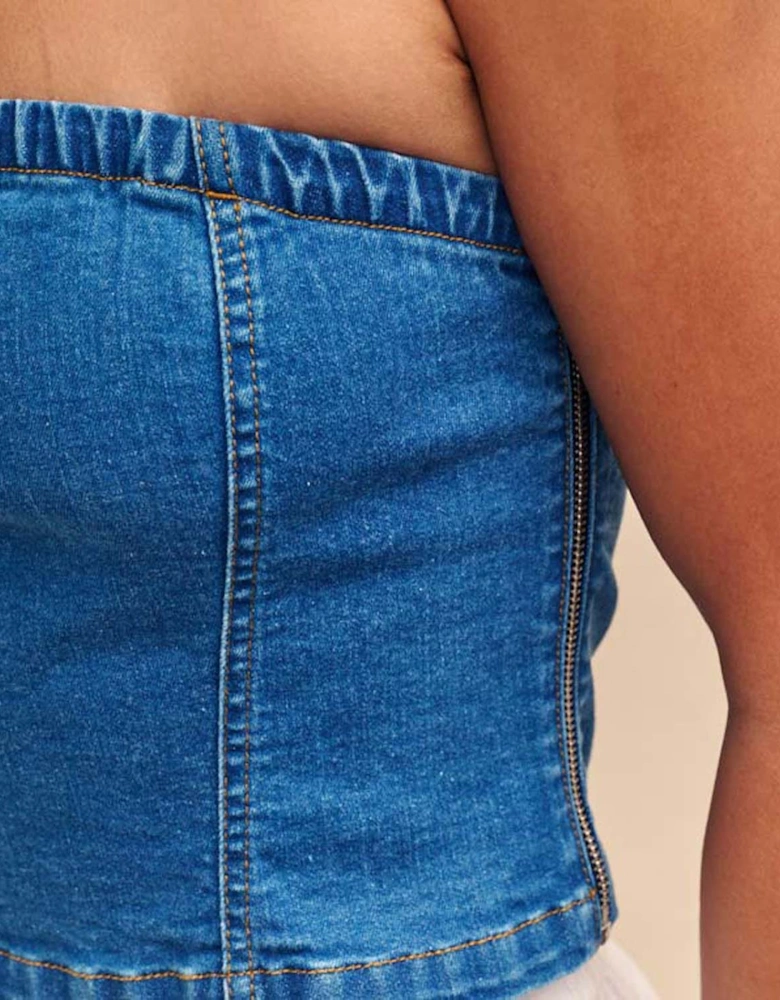 Brompton Denim Bandeau Top