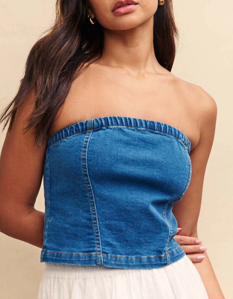 Brompton Denim Bandeau Top