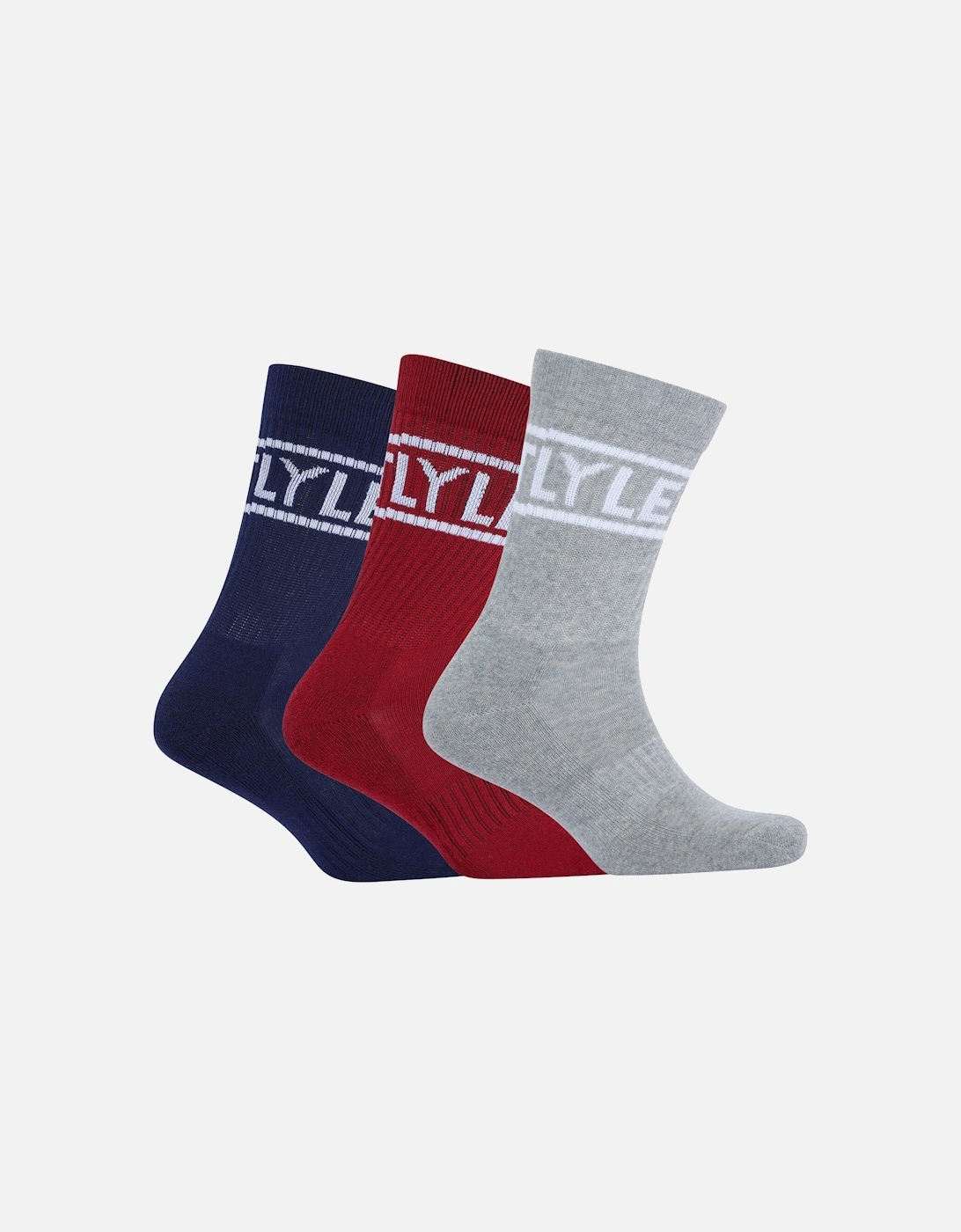 3 Pack of Logo Sport Socks, 2 of 1