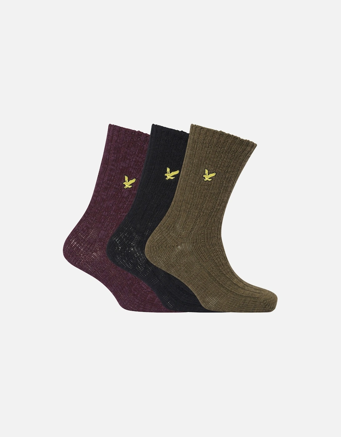 3 Pack of Chunky Knitted Socks, 2 of 1