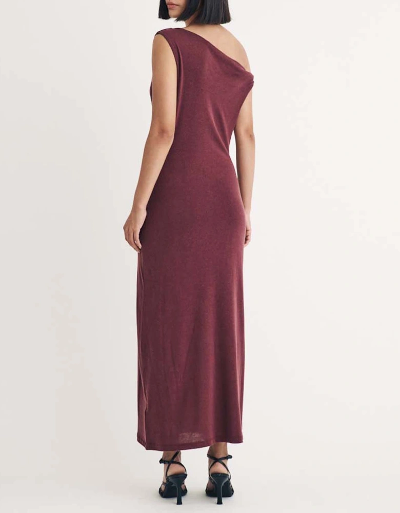 Andrea Twist Shoulder Midi Dress