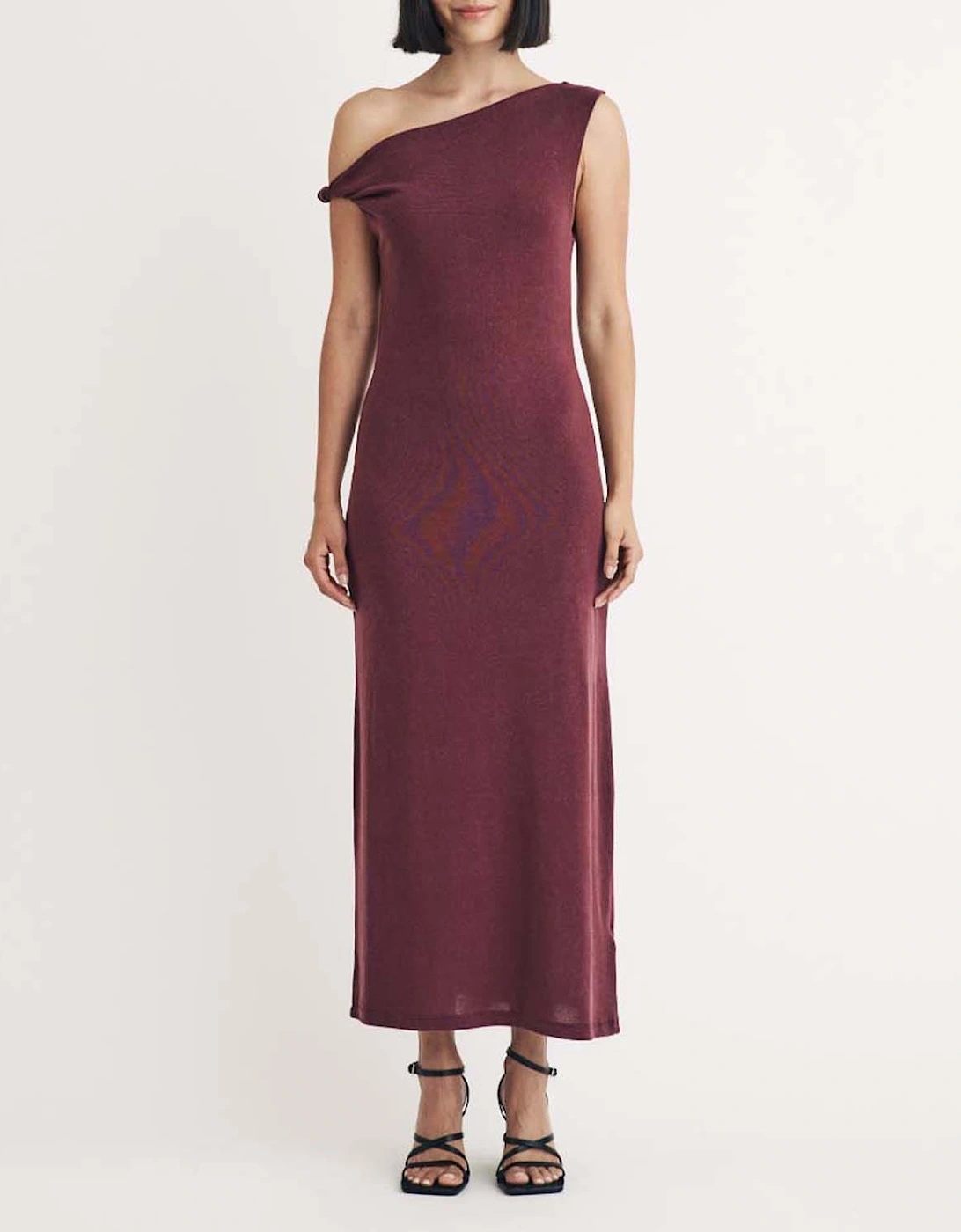 Andrea Twist Shoulder Midi Dress, 5 of 4