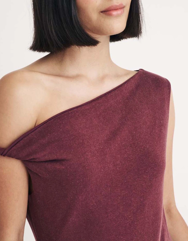 Andrea Twist Shoulder Midi Dress