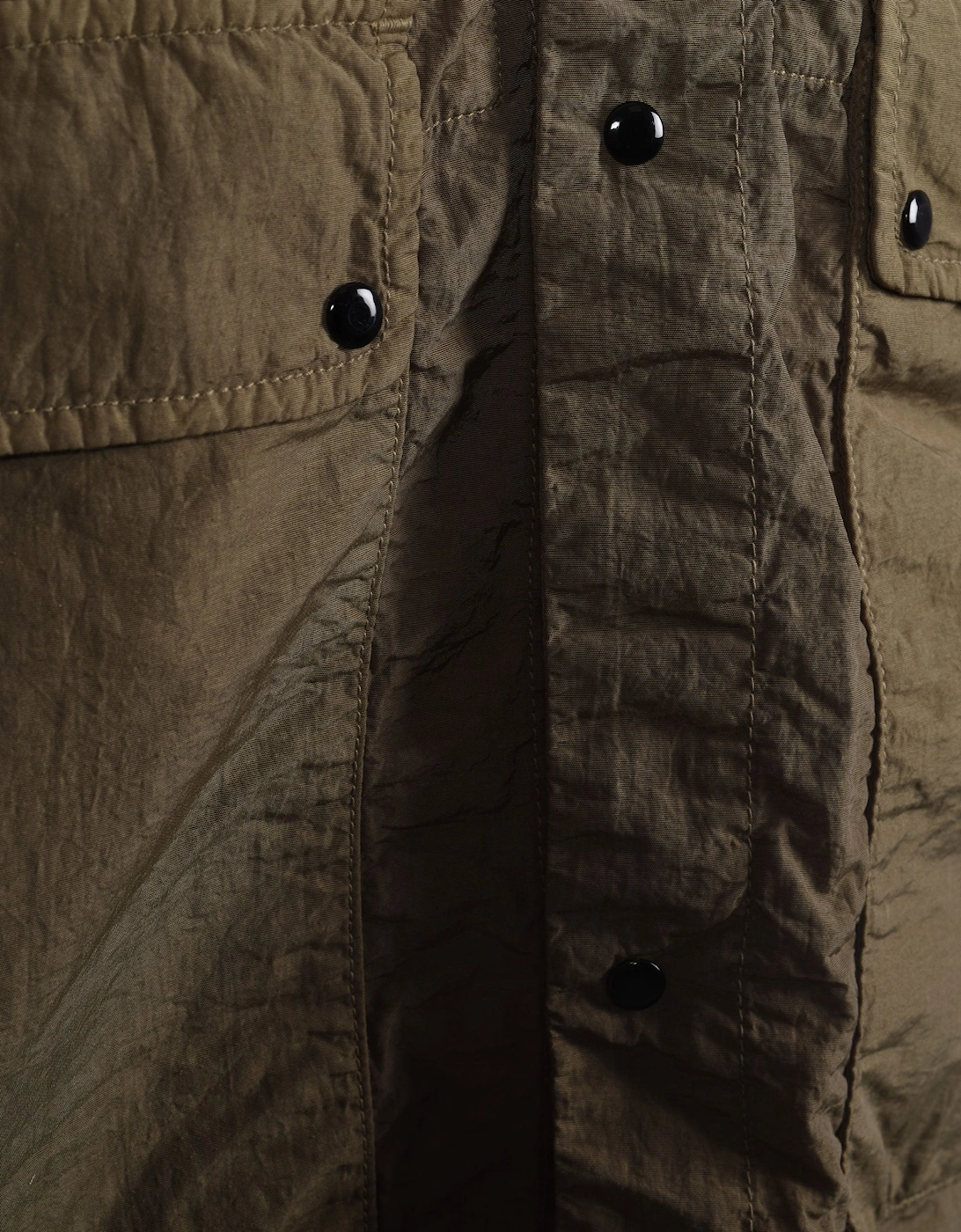 Unlined Overshirt Jacket Military Green