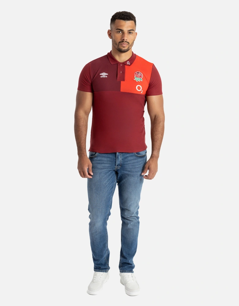 Mens 23/24 England Rugby CVC Polo Shirt