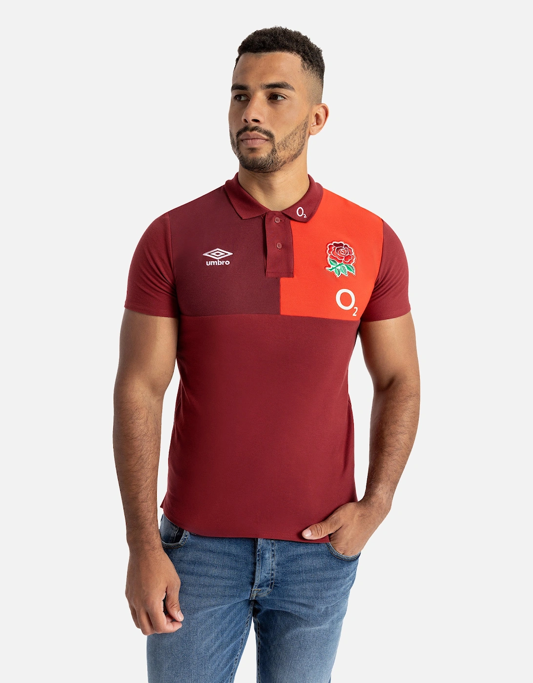 Mens 23/24 England Rugby CVC Polo Shirt
