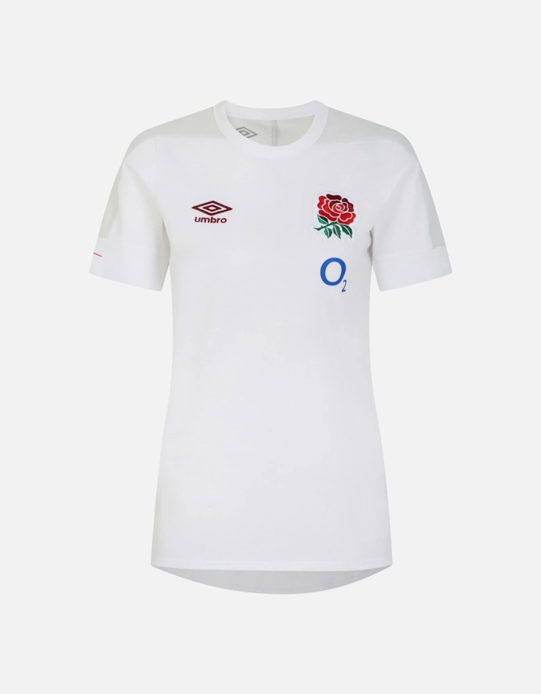 Womens/Ladies 23/24 England Rugby Presentation T-Shirt