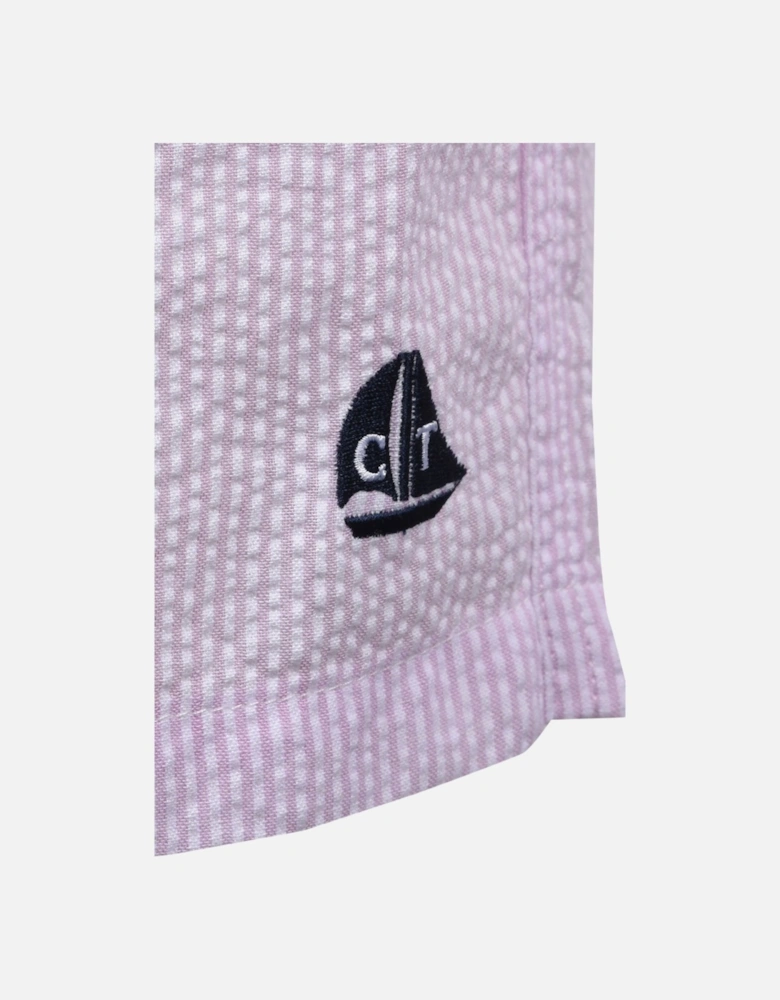 SEERSUCKER SWIM SHORTS LIGHT PINK