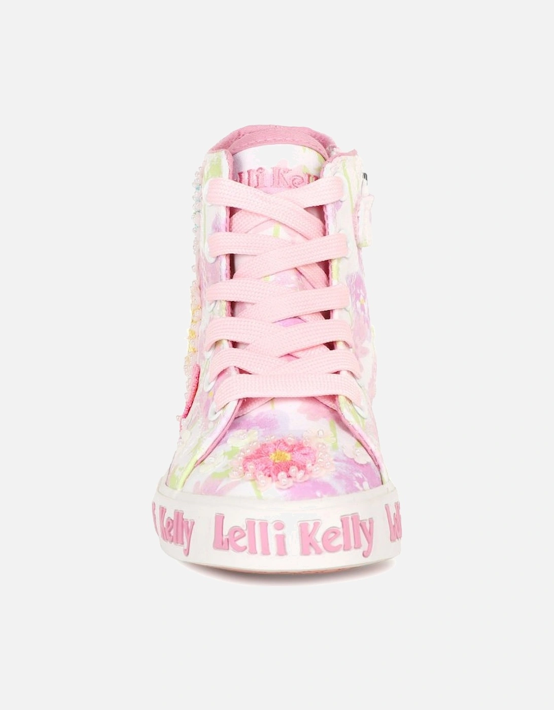 Eloise Mid Girls Canvas Hi Top Boots