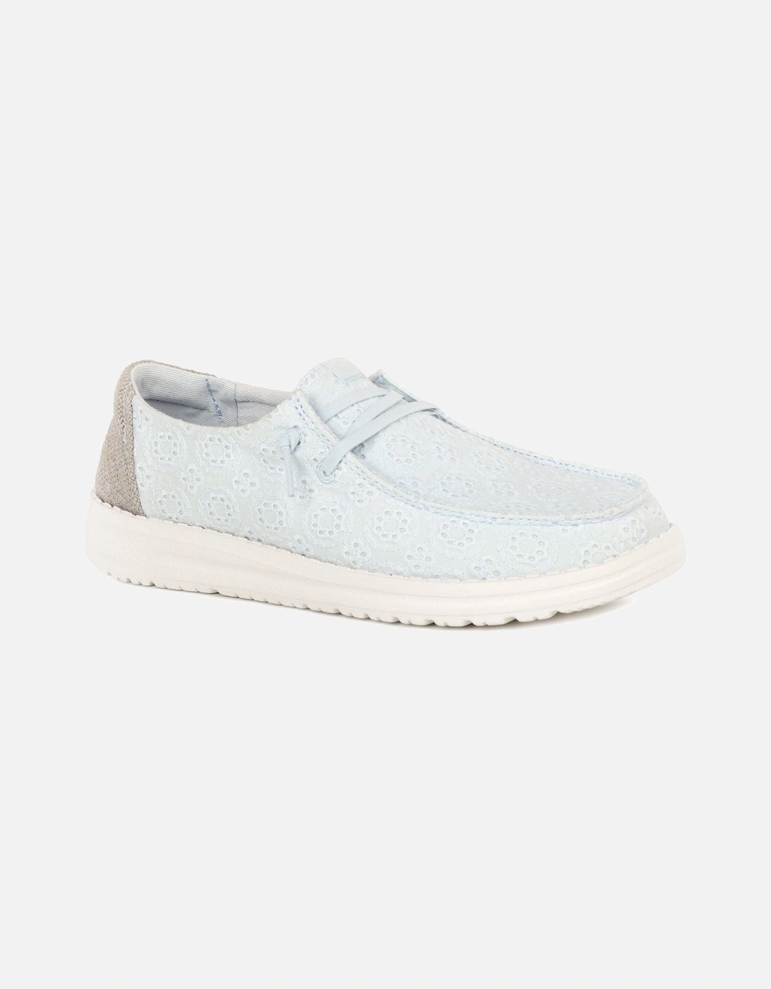 Wendy Eyelet Lace Womens Canvas Shoes, 7 of 6