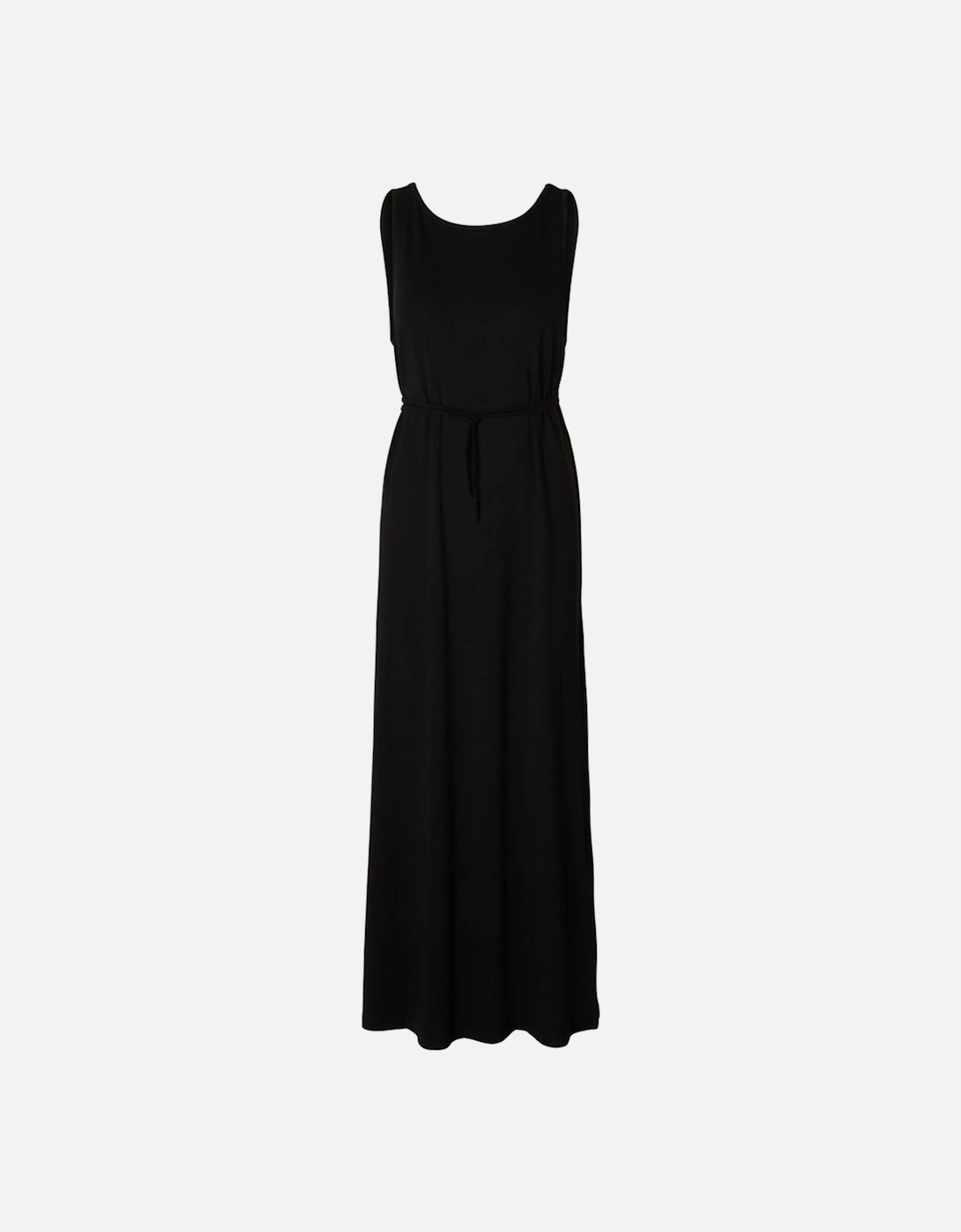 Femme Anola Sleeveless Low Back Ankle Dress Black