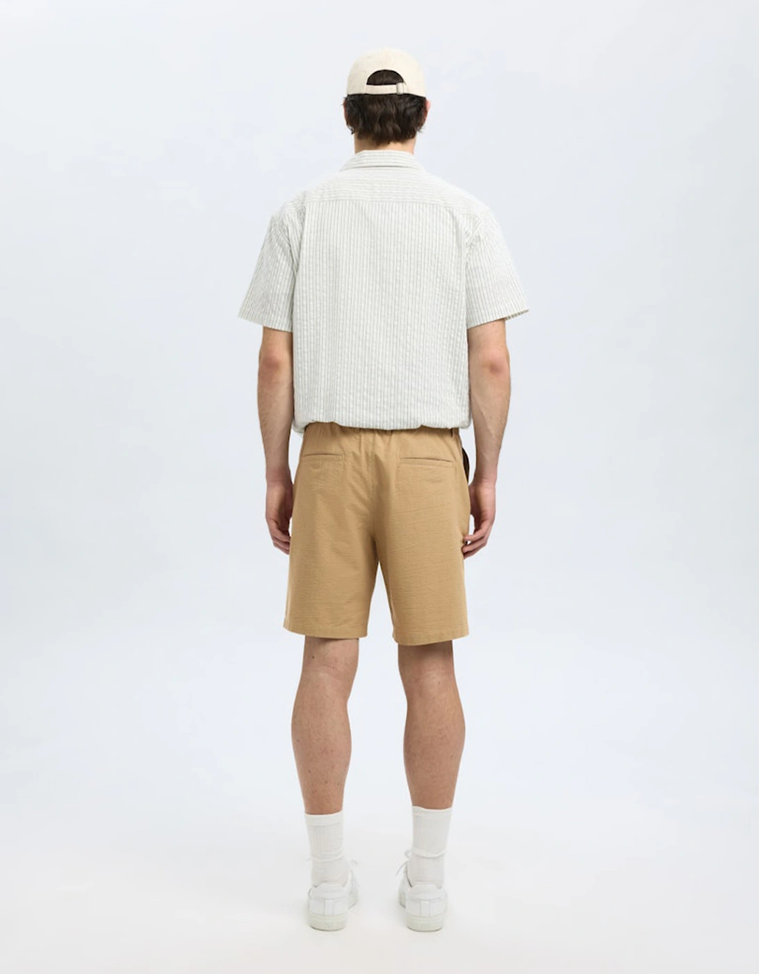 Homme Karl Seersucker Shorts Kelp