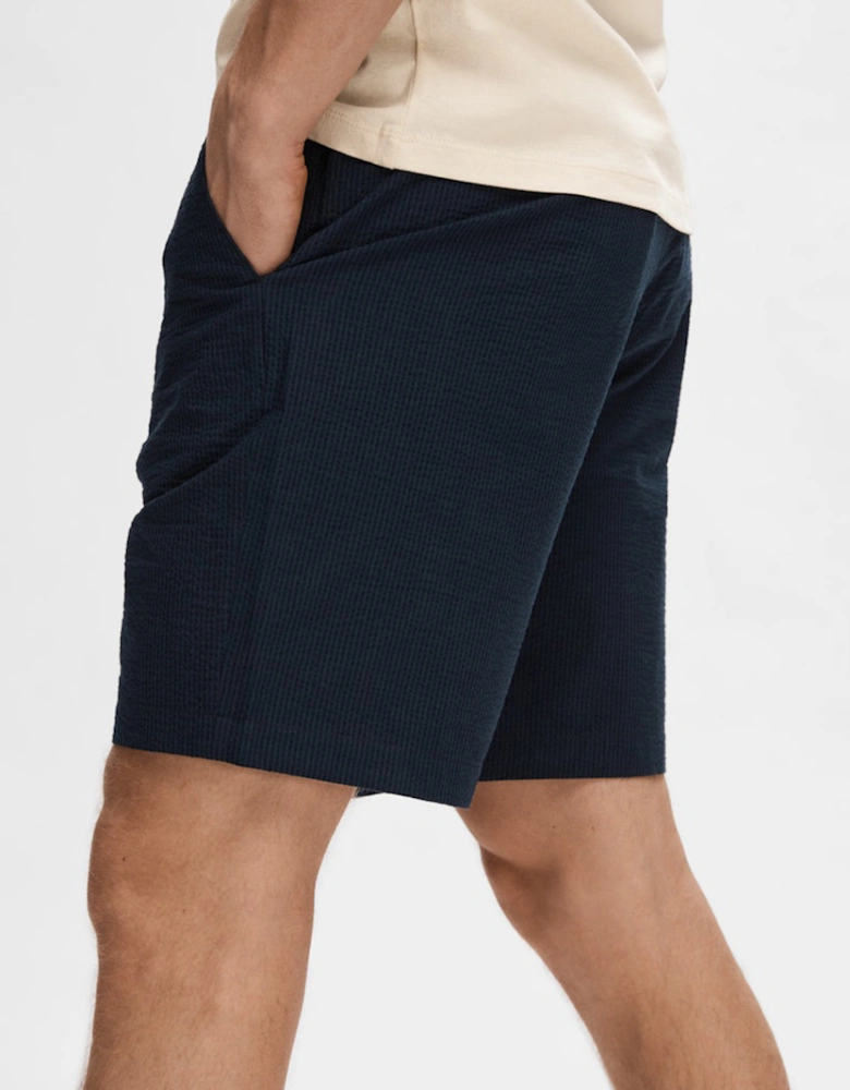 Homme Karl Seersucker Shorts Sky Captain