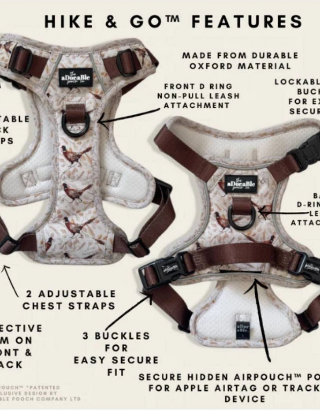 Hike & Go™ Harness Farm Pheasant