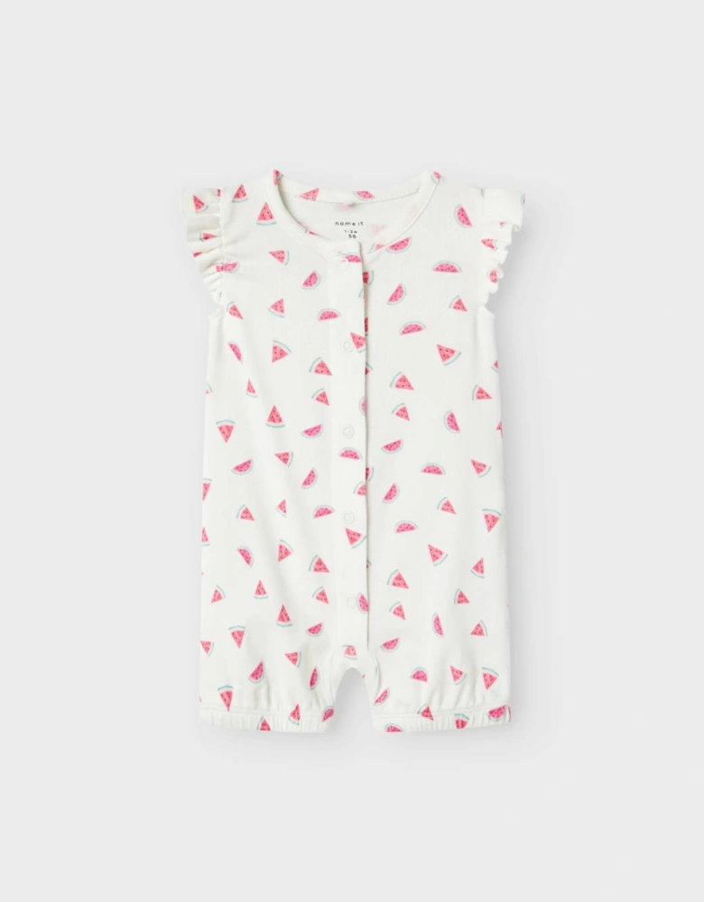Baby Girl's Jolina Sunsuit Cloud Dancer